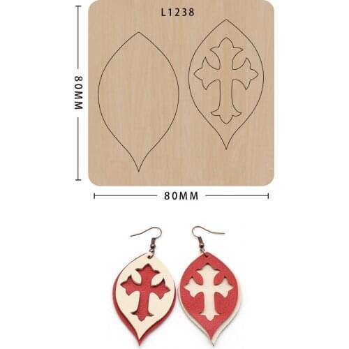 Laser mold Non-woven cutting Knife mold Diy craft new dies and stamps Earrings decoration Suitable for big shot machines