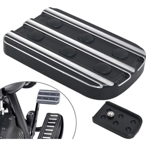 Motorcycle Brake Pedal Pad Cover for Softail Touring Road Electra Glide 80-Up FLD 12-16