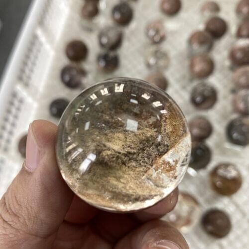 Natural Green Ghost Ball Crystal Quartz Healing Phantom Point 1PC 50-80G