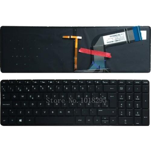 New Spanish laptop keyboard for HP Pavilion Beats 15-p071nr 15-p099nr 15z-p000 15-p089na 15-p099na 15-p000ns Backlit keyboard