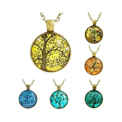 New fashionBig tree retro time pendant tree of life sweater chain For Women girl Accessories jewelry wholesale