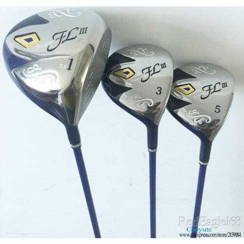 Cooyute New Women Golf clubs Maruman FL III Golf wood Set driver and 2 wood Graphite Golf shaft Club Free shipping
