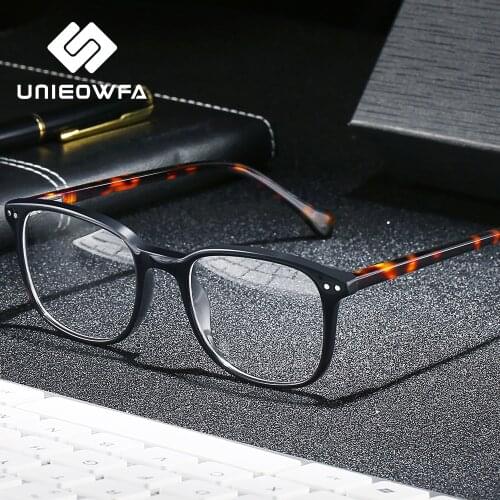 Small Retro Gaming Computer Glasses Frame Men Anti Blue Light Optical Prescription Eyeglasses Frame Women Myopia Acetate Vintage