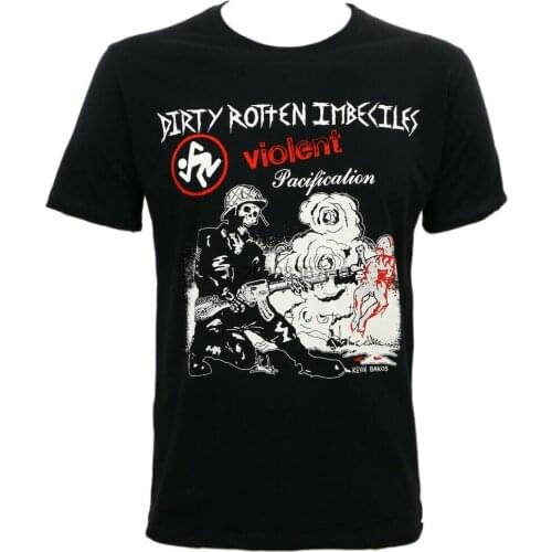 Authentic DRI Dirty Rotten Imbeciles Violent Pacification T-Shirt S-3XL NEW