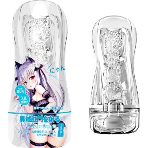 Transparent Vagina Vacuum Male Masturbator Cup Sex Toys For Men Pocket Glans Sensitivity Massage Ball Penis Endurance Exerciser