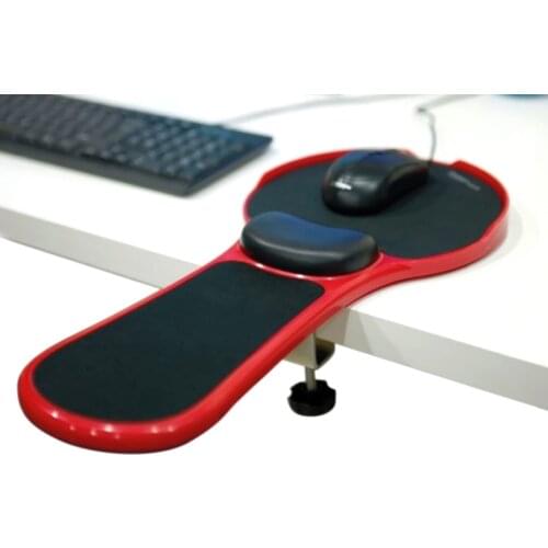 Elisona Adjustable Computer PC Laptop Wrist Arm Desk Rest Chair Dual Attachable Support Stand Mouse Pad Mat Carpet Extender
