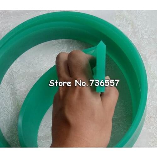 200cm 250cm 50mm*9mm Pointed Squeegee Rubber Blade for Silk Screen Printing Squeegees, 75A Durometer 2 meters