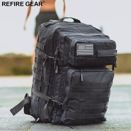 Refire Gear 45L Hiking Gyms Bag Trekking Fitness Backpack Man/Women Waterproof Sports Molle Bug Out Bag Camping Outdoor Backpack