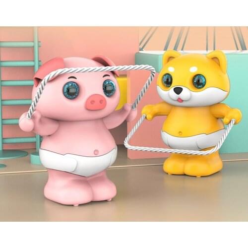 Cute Music Light Skipping Dance Claping Hands Cartoon Electric Puppy Pig Toy
