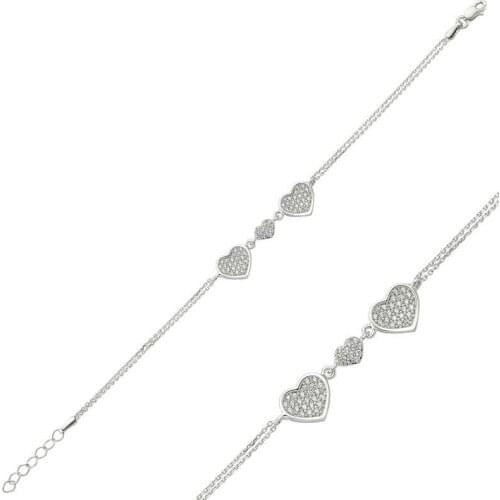 Tevuli 925 Sterling Silver Hearts Lady Bracelet
