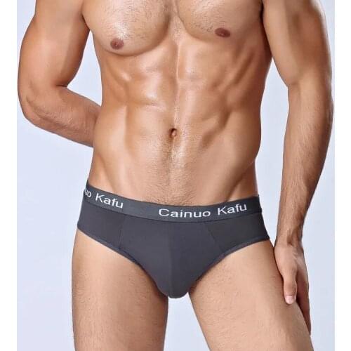 3Pieces/lot Mens Underpants Brief Underwear Sexy Fiber Bodysuit Soft and Breathable Size L to 5XL