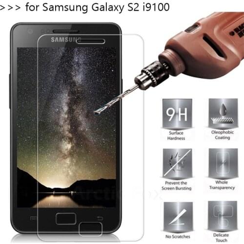 2.5D 9H Premium Tempered Glass For samsung galaxy s2 s 2 Screen Protector Toughened protective film sklo For samsung s2 case