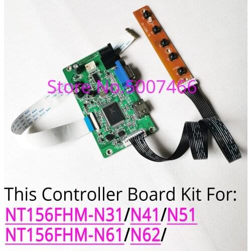 For NT156FHM-/N31/N41/N51/N61/N62 notebook PC LCD screen 1920*1080 30-pin WLED EDP VGA display controller driver board kit