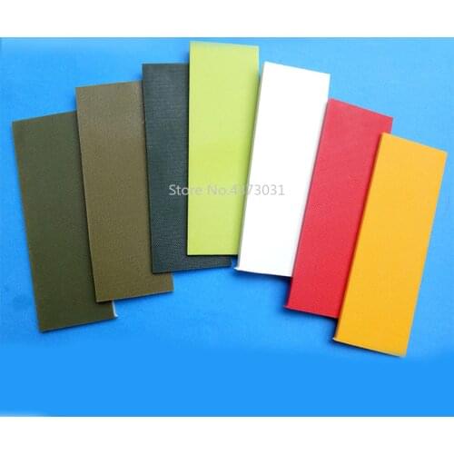 2Pieces Fine lines Multicolor color Diy Knife handle material Glass fibre G10 Handmade material Patch material