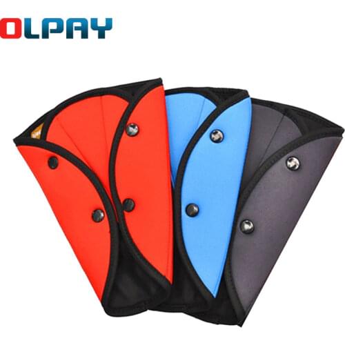 Car Seat Belt Safe Padding Cover Soft Adjustable Triangle Safety Seat Belt Pad Clips Protection for Baby Child Belts