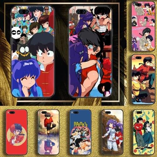 Anime Cartoon Ranma 1 2 Phone case For Xiaomi Mi Max Note 3 A2 A3 8 9 9T 10 Lite Pro Ultra black fashion prime tpu hoesjes