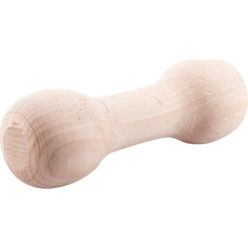 Golden Retriever Wood Dumbbell Dogs Training Chewing Toys K9 Teething Aid Fetch