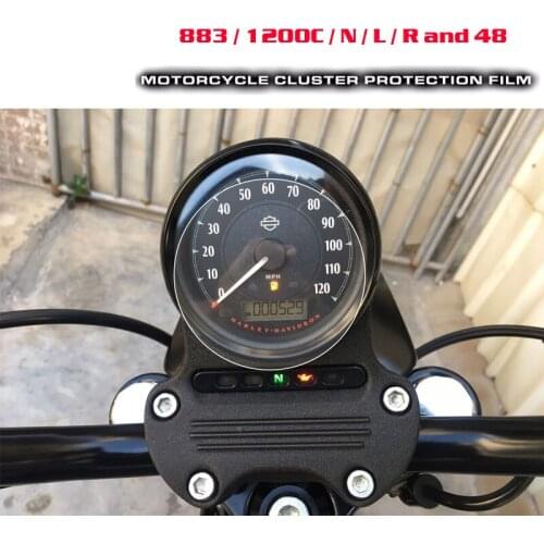 For Harley 883 / 1200C / N / L / R and 48 Cluster Scratch Protection Film Screen Protector For Harley 883 1200C / N / L / R 48