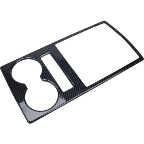 For Mitsubishi PAJERO 2007-2019 Car Central Control Gear Shift Panel Cover Water Cup Trim Frame Fit Inner Accessories