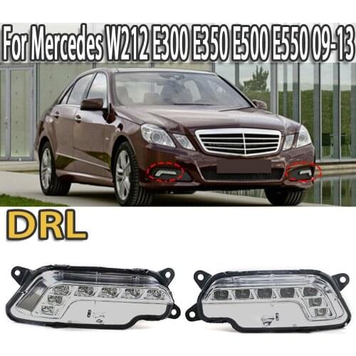 K-Car LED Daytime Running Light Fog Lamps For Mercedes W212 E300 E350 E500 E550 09-13 2128200756