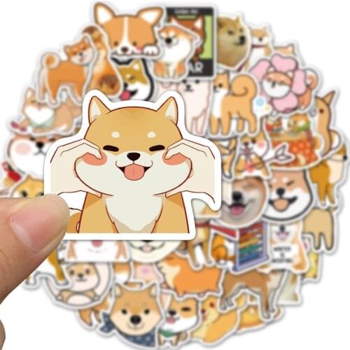 10/30/50pcs Kawaii Cute Stickers Lovely Shiba Inu Akita Dog Sticker DIY Diary Scrapbook Cartoon Sticker for Student Scrapbooking
