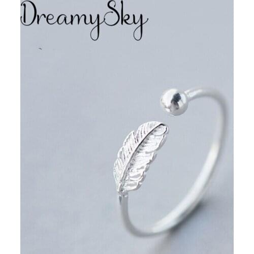 New Charming Feather Finger Ring for Women Vintage Boho Knuckle Party Rings Gothic Punk Jewelry Gifts for Girls 2020