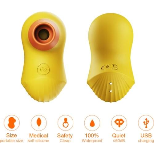 Cute Vagina Stimulator 7 Mode Clitoris Nipple Sucking pump Vibrator waterproof Oral Sucker Adult Sex machine Toys For Women shop