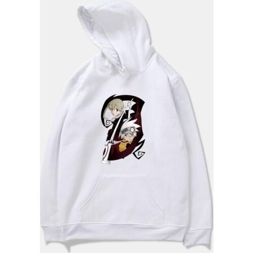 Fashion Design Soul Eater Hoodie Men Women Fashion Hoodies Sweatshirt Basic Funds Hooded Couple Pullovers Harajuku Clothing