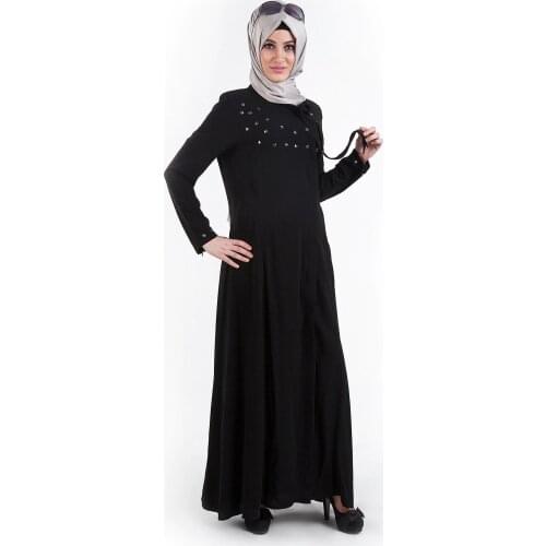 Muslim Fashion Abaya Side Tied Madina Silky Soft Ladies Stony Turkey Luxury Ferace Arab Turkey High Quality Elegant Women 002