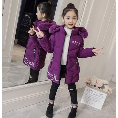 New Girls Down Padded Cotton Jacket Thick Padded Outwear Warm Korean Fashion Girls Coat
