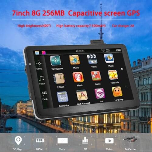 Oriana 7 inch GPS Navigation Capacitive screen 256MB 8GB Car Truck Sat Nav Navigator Europe Free Maps Russia Navitel