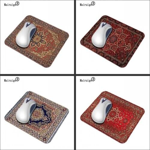 Mairuige Hot New Red Pattern 29 * 25CM Persian Carpet Fashion Mouse Pad Anti-slip Rubber Game Laptop Color PC Washable Pad