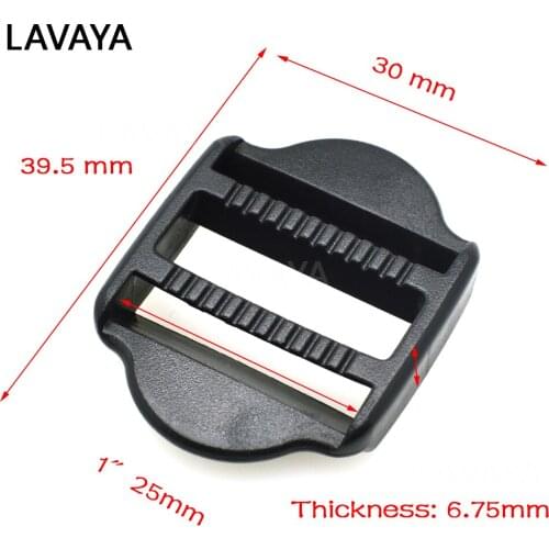 10pcs 1" Plastic Ladder Lock Slider Adjustable Buckle for Luggage Hiking Camping Bags Webbing Size 25mm