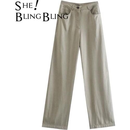 SheBlingBling Women's Straight Trousers