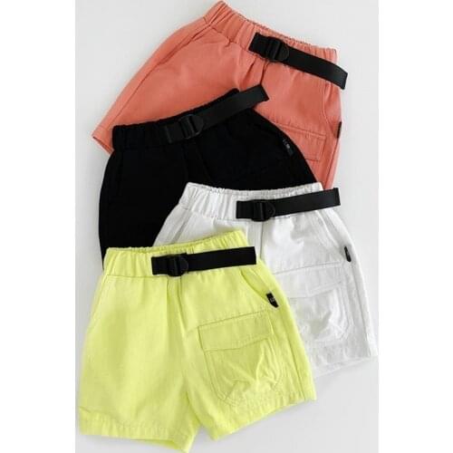 Boys Shorts Elastic Waist Candy Colors Pants For Boy Summer 2019 Casual Fashion Kids Shorts 2 3 4 5 T Toddler Baby Pants New