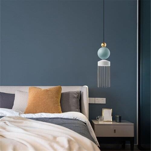 LED Modern Tassel Chandelier Interior Hotel Lobby Decoration Home Lighting Design Living Room Bedroom Study Lighting