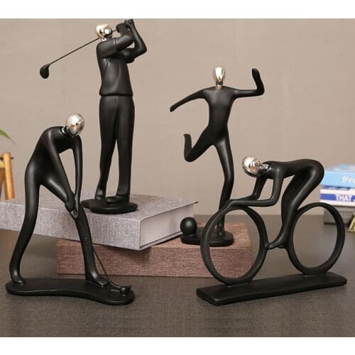 Sports Figure Resin Craft Decoration Simple Home Decoration Modern Creative TV Cabinet Wine Cabinet Garden Figures Ornament