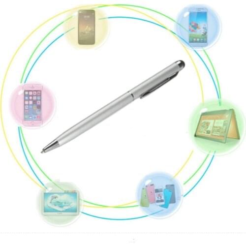 2 in 1 Universal Fine Point Stylus Capacitive Touch Microfiber Stylus Pen Touch For ipad for iphone