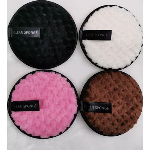 Magic Lazy Water Remover Powder Pounce Washable Cotton Wipes Microfiber Removal Sponge Reusable Cotton Rounds Makeup Tools