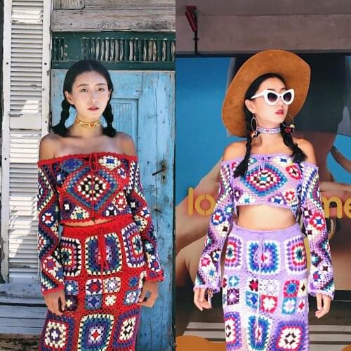 Custom-Made Hand-Carved Carved National Style Bohemian Jacket Half-Length Skirt Split Suit Chinese Style Skirt