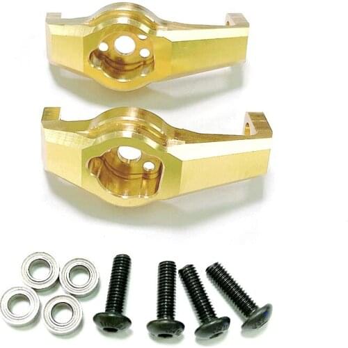 1Pair Heavy Duty Brass Front Hub Carrier for TRX4 TRX-4 1/10 RC Crawler Counterweights