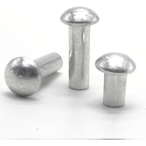 20pcs 50pcs100pcs m2 m3 m4 m5 m6 Round Aluminum Round Solid Rivet self-plugging Rivet