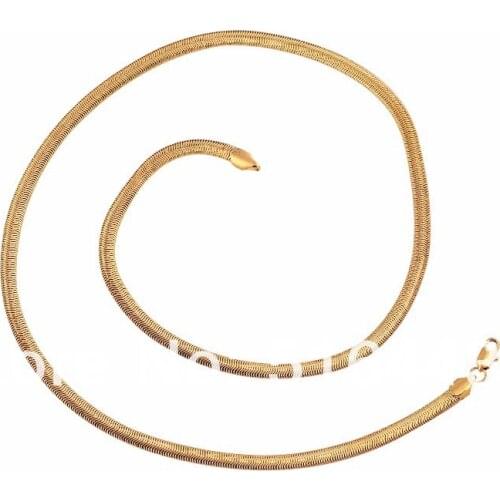 3PCS Top Jewelry Fashion 18K Gold GP Womens Mens Costume Snake Necklaces Wholesale Jewelry Lots XL0016