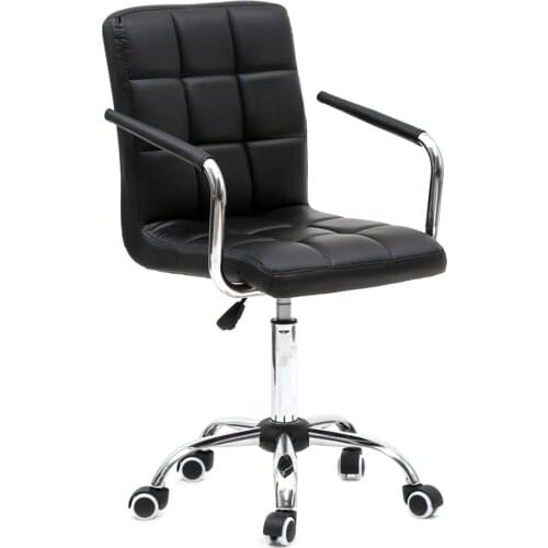 360 Degree Rotation Middle Back Office Chair Black US FREE SHIPPING