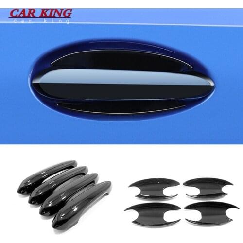 ABS Black For BMW 3 Series G20 Accessories 2019 2020 Car Door protector Handle Decoration Cover Trim Sticker Car Styling 4pcs
