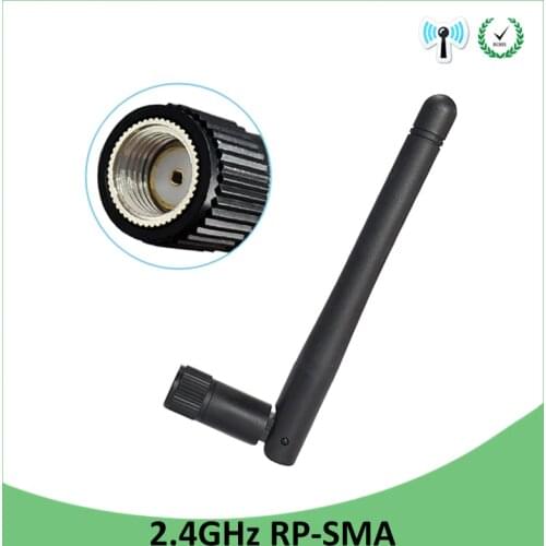 2.4 GHz WiFi Antenna 3dBi Aerial RP-SMA Male Connector 2.4ghz antena wi fi antenne For PCI Card USB Wireless Router Wifi Booster
