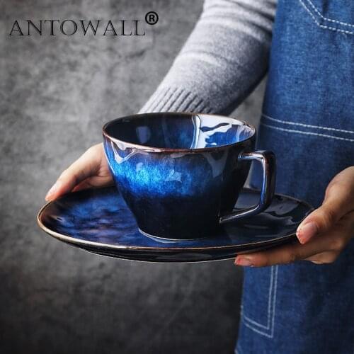 Кофейные чашки с блюдцами ANTOWALL China At AliExpress