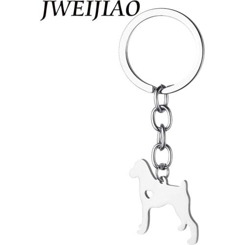 JWEIJIAO German Shorthaired Pointer Charms Key Chain Dog Lovers Fashion Jewelry Bag Car Keyring Kid Girls Boys Gift Custom SKU18
