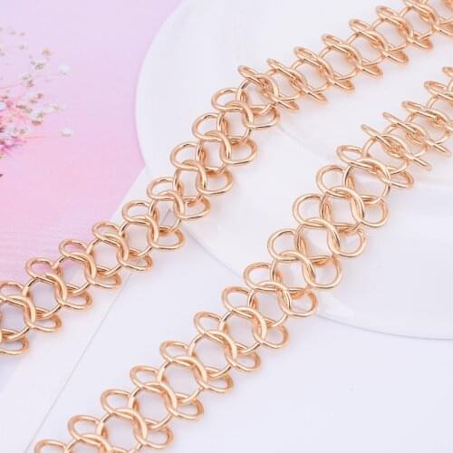 Chain necklace jewelry survey results made components metal twisted chain Diy jewelry found