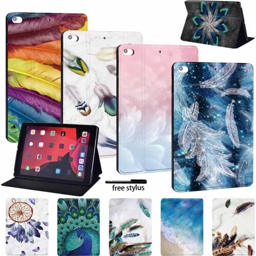 Tablet Case for Apple Ipad 8 2020 8th Generation 10.2 Inch Tablet Foldable Scratch Resistant Stand Case + Pen
